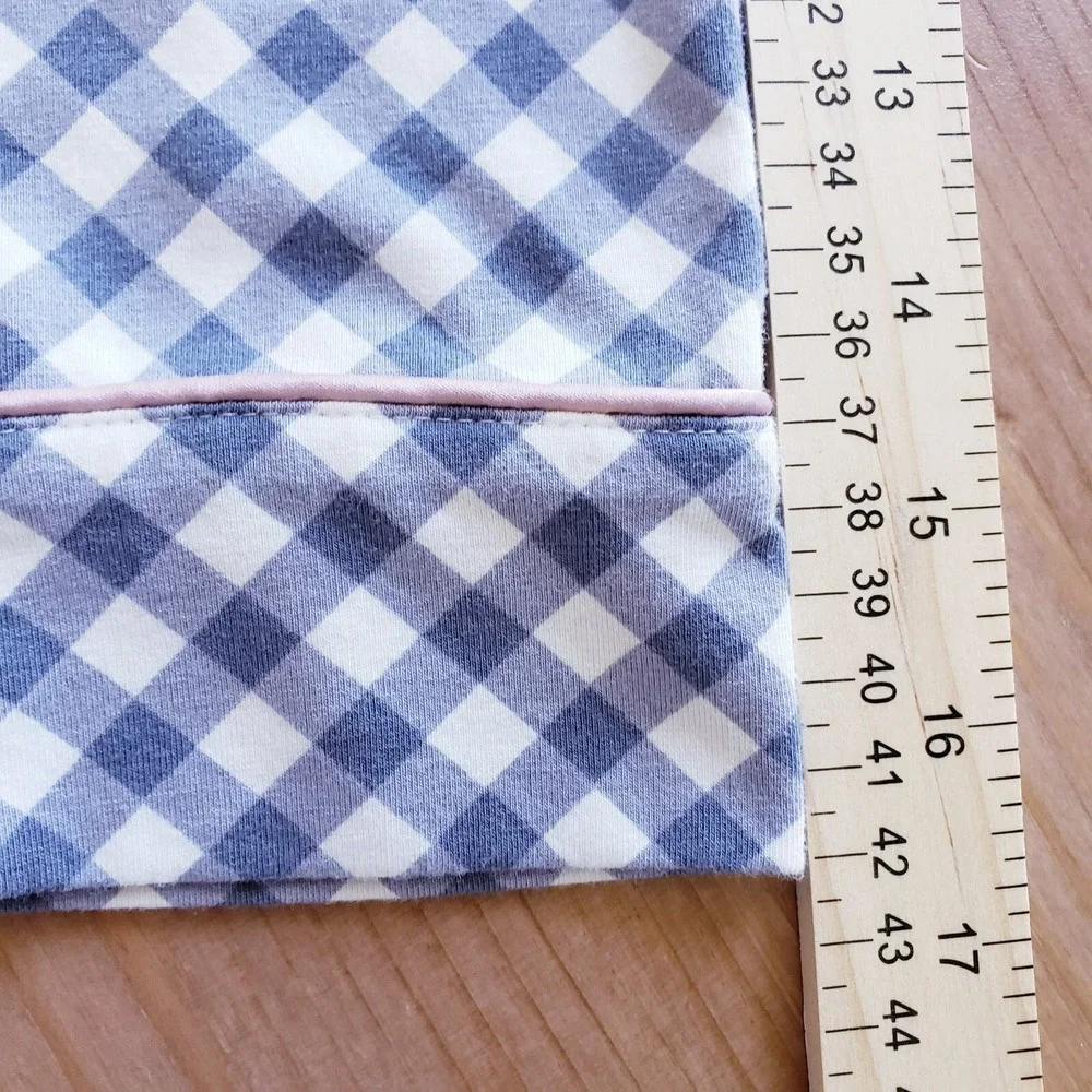 Soma Embraceable Gingham Print  Pink & Gray Sleepshirt Night Dress Size XS